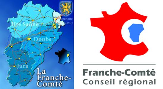 carte + logo franche comté